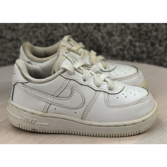 Nike Other - Nike Air Force 1 Toddler 7C White Leather Low Sneakers Classic Casual
